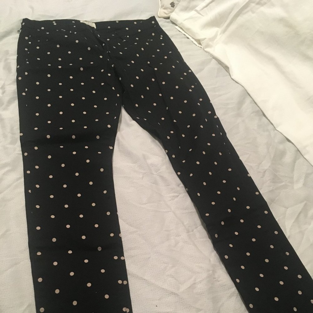 Madewell women's pants - black with gold dots - Size 30